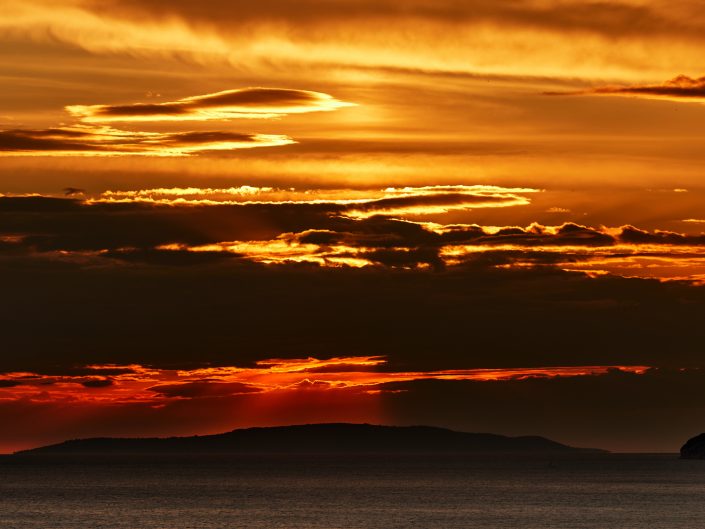 Sunset near Split, Croatia