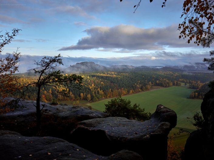 fall in Saxon Switzerland